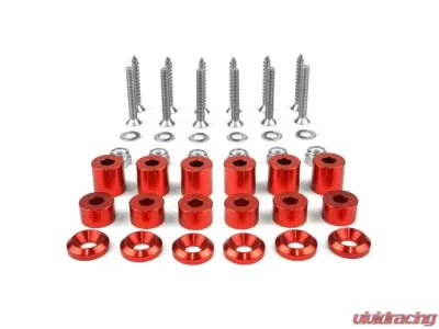 BuiltRight Industries 42 Piece Red Mounting Hardware Kit Plate Tech Plate - 201022