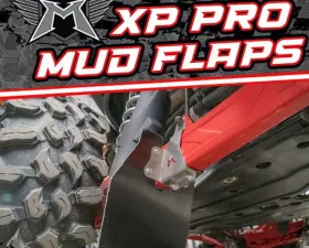 Madigan Motorsports Stock Replacement Rear Trailing Arm Mud Flap Kit Polaris RZR XP Pro
