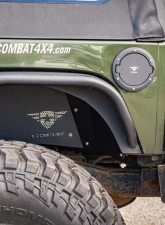 Combat Off Road Fuel Door Black Satin Finish Laser Etched Logo Jeep Wrangler 2007-2018                                     - 15-1070 - Image 2
