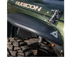 Combat Off Road Black Aluminum Fenders Front Pair Jeep Wrangler 2007-2018