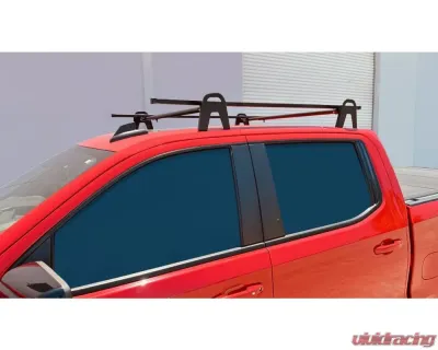 US Rack Universal Crossbar Bar System Complete Rack w/ Cross Bars Black - 84910441