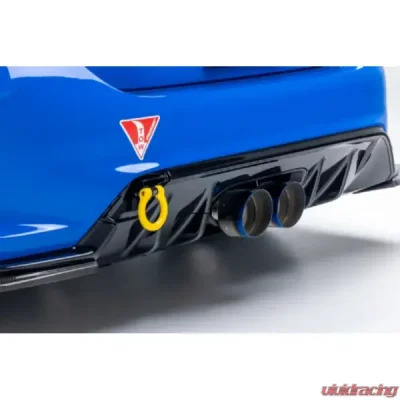 EVS Tuning Folding Tow Hook Yellow Honda Civic Type R FL5 Rear USDM 2023+ - EVS-FK8-TOWR-YW_2