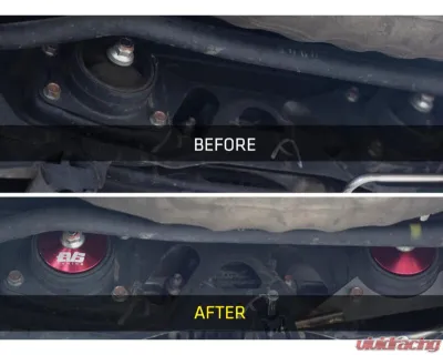 EVS Tuning Differential Collar Set for Honda S2000 2000-2009, CNC Machined Aluminum, Red - EVS-AP-DC