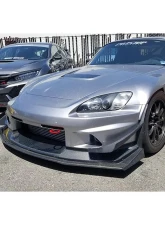 EVS Tuning Extended Tow Hook Voltex Bumper Bright Silver Honda S2000                                     - EVS-AP-TOW-VL-CH - Image 3