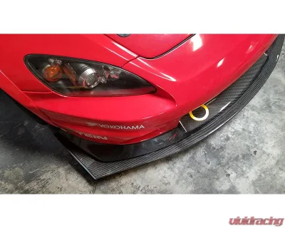 EVS Tuning Extended Tow Hook Voltex Bumper Bright Silver Honda S2000 - EVS-AP-TOW-VL-CH