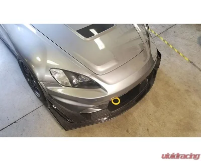 EVS Tuning Extended Tow Hook Voltex Bumper Yellow Honda S2000 - EVS-AP-TOW-VL-YW