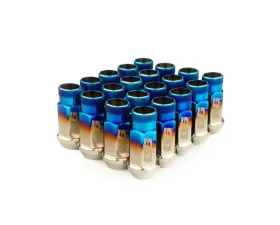 EVS Tuning SL48 Burnt Titanium Lug Nuts V2 w/ Logo 12x1.25mm 20Pc set