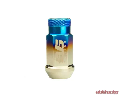 EVS Tuning SL48 Burnt Titanium Lug Nuts V2 w/ Logo 14x1.5mm 20Pc set - EVS-BT-SL48-14150-V2
