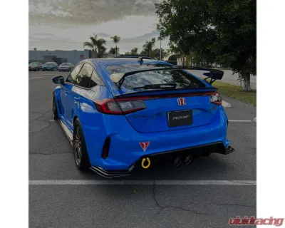 EVS Tuning Carbon Rear Side Fins Honda Civic Type R FL5 2023+ - EVS-FL5-RSF-CFRP