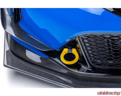 EVS Tuning Front Folding Tow Hook Yellow Honda Civic Type R FL5 2023+ - EVS-FL5-TOWF-YW