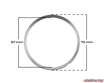 EVS Tuning Hub Ring 1 Piece Aluminum 73 | 67mm - EVS-HR7367