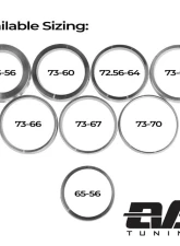 EVS Tuning Hub Ring 1 Piece Aluminum 73 | 67mm                                     - EVS-HR7367 - Image 3