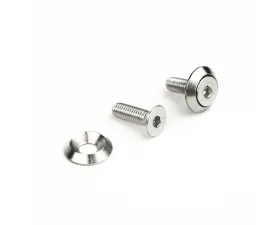 EVS Tuning License Plate Bolts M6 x 1.0  15mm Length Pair