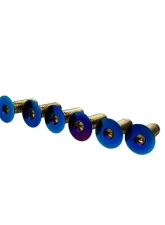 EVS Tuning Titanium Steering Wheel Screw Set Burnt Blue                                     - EVS-SWS-BLU - Image 3