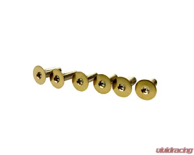 EVS Tuning Titanium Steering Wheel Screw Set Gold - EVS-SWS-GLD
