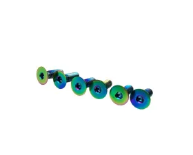 EVS Tuning Titanium Steering Wheel Screw Set Neon
