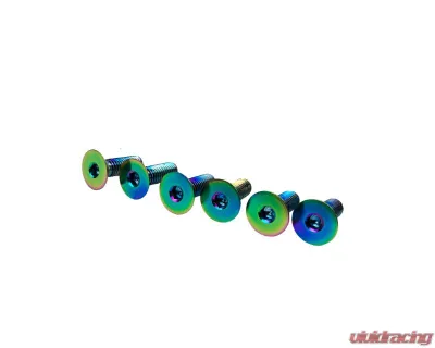 EVS Tuning Titanium Steering Wheel Screw Set Neon - EVS-SWS-NEO