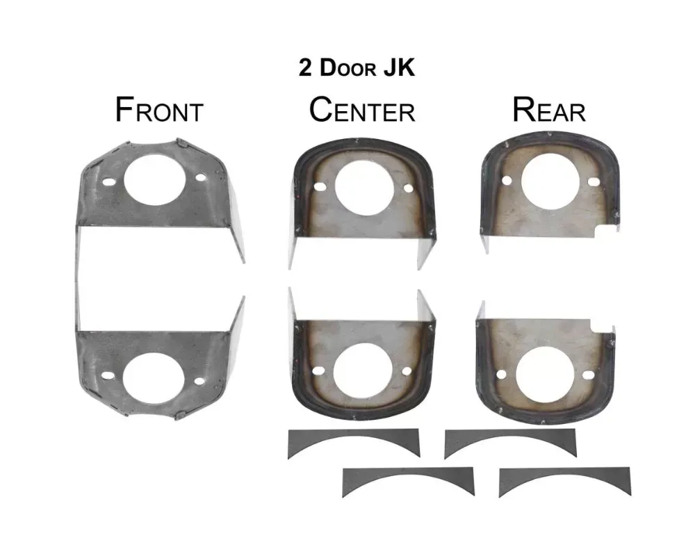 Rust Buster Body Mount Bracket Kit Jeep Wrangler JK 2-Door 2007-2018 - RB5056
