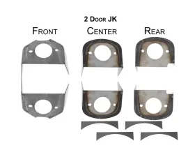 Rust Buster Body Mount Bracket Kit Jeep Wrangler JK 2-Door 2007-2018