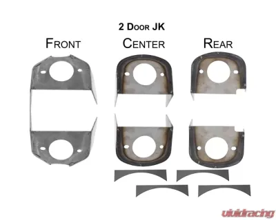 Rust Buster Body Mount Bracket Kit Jeep Wrangler JK 2-Door 2007-2018 - RB5056