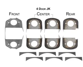 Rust Buster Body Mount Bracket Kit Jeep Wrangler JK 4-Door 2007-2018