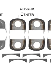 Rust Buster Body Mount Bracket Kit Jeep Wrangler JK 4-Door 2007-2018                                     - RB5057 - Image 7