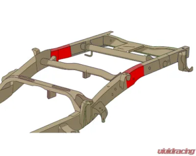 Rust Buster Frame Repair Ext Cab Over Axle Frame Section - Right  FrameworksChevrolet Silverado 1500|GMC Sierra 2007-2013 - RB7335R