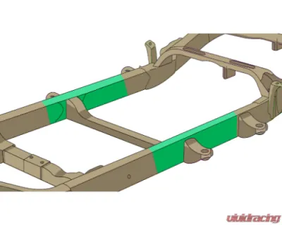 Rust Buster Frame Repair Ext Cab Center Frame Section - Right  FrameworksChevrolet Silverado 1500|GMC Sierra 2007-2013 - RB7338R
