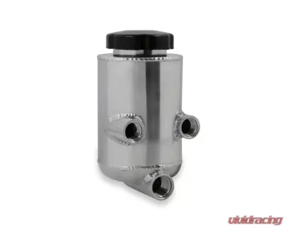 Holley Universal Power Steering Remote Reservoir - Polished Aluminum - 198-211