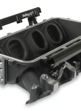 Holley EFI Base Manifold & Rails LS3 Lo-Ram Single Injector Top Feed Black Finish                                     - 300-670BK - Image 2