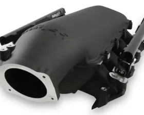 Holley EFI LS3 Lo-Ram Manifold Kit Single Injector Top Feed Black Finish