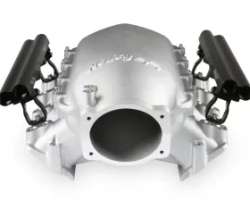 Holley EFI LS3 Lo-Ram Manifold Kit Dual Injector Top Feed Satin Finish