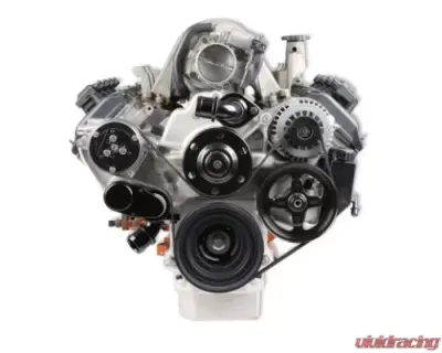 Holley Mid-Mount Complete Accessory System Gen III Hemi Engine - VVT Natural Cast Finish - 20-291
