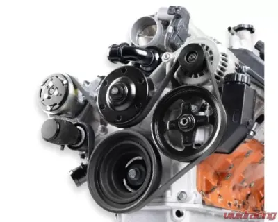 Holley Mid-Mount Complete Accessory System Gen III Hemi Engine - VVT Natural Cast Finish - 20-291