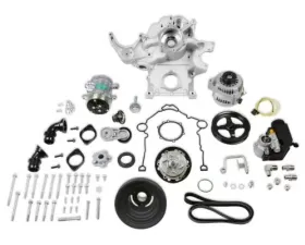 Holley Mid-Mount Complete Accessory System Gen III Hemi Engine - Non VVT Natural Cast Finish