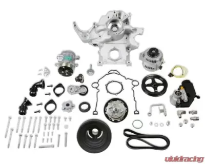 Holley Mid-Mount Complete Accessory System Gen III Hemi Engine - VVT Natural Cast Finish - 20-291