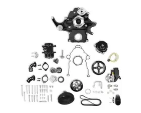 Holley Mid-Mount Complete Accessory System Gen III Hemi Engine - Non VVT Black Cast Finish