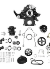 Holley Mid-Mount Complete Accessory System Gen III Hemi Engine - VVT Black Cast Finish                                     - 20-291BK - Image 18