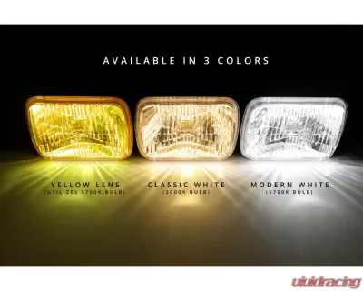 Retrobright LED Sealed 5X7 Rectangle Yellow - LFRB110