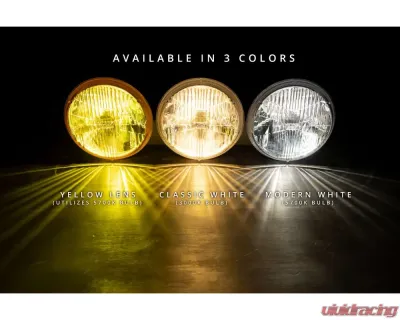 Retrobright LED Sealed Beam 5.75 Round Modern White 5700K - LFRB145