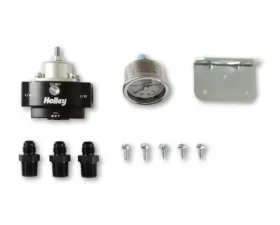Holley Adjustable 4.5-9 psi Billet Bypass Fuel Pressure Regulator Kit