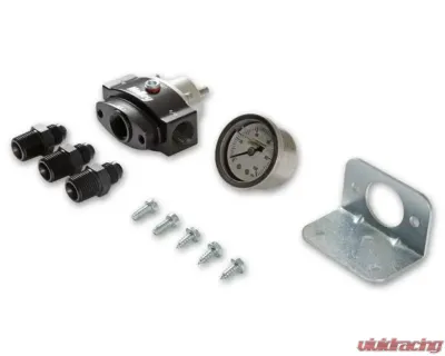 Holley Adjustable 4.5-9 psi Billet Bypass Fuel Pressure Regulator Kit - 12-841KIT