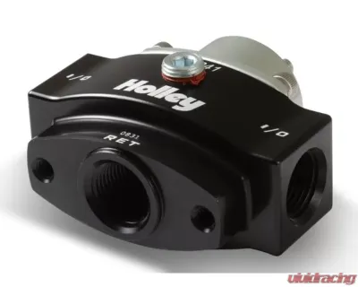 Holley Adjustable 4.5-9 psi Billet Bypass Fuel Pressure Regulator Kit - 12-841KIT