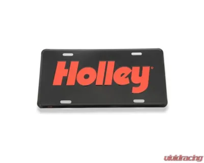 Holley 12" x 6" High Gloss Graphics On Embossed Aluminum License Plate - 36-525
