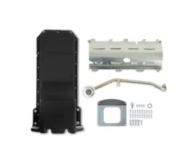 Holley Black Hemi Swap Oil Pan Gen III Hellcat Engines 6.2L 2015+