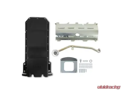 Holley Black Hemi Swap Oil Pan Gen III Hellcat Engines 6.2L 2015+ - 302-63BK