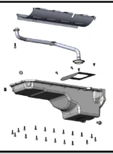 Holley Swap Oil Pan Rear-Sump Natural Non-VVT Gen III Hemi                                     - 302-75 - Image 9