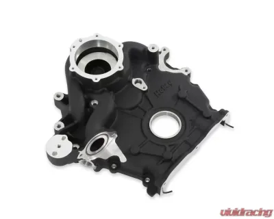 Holley Black Water Pump Manifold Timing Cover Ford 7.3L Godzilla Engine - 97-418