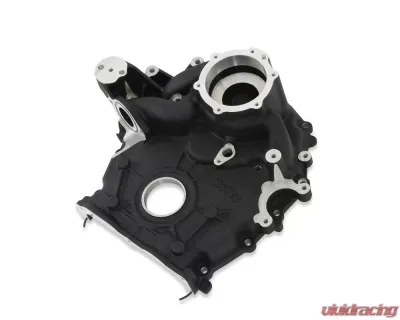 Holley Black Water Pump Manifold Timing Cover Ford 7.3L Godzilla Engine - 97-418