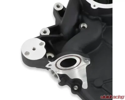 Holley Black Water Pump Manifold Timing Cover Ford 7.3L Godzilla Engine - 97-418